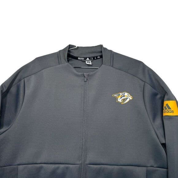 Adidas Men's XXL Nashville Predators GameMode‎ Full Zip Bomber Jacket - Picture 3 of 13